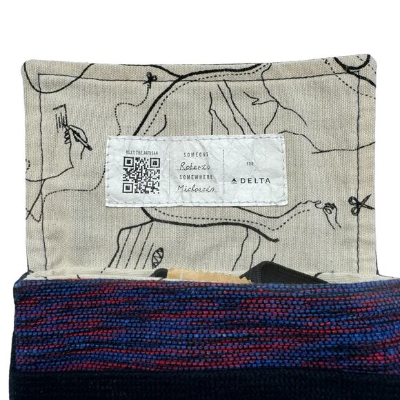DELTA x SOMEONE SOMEWHERE *NEW* Amenity Kit Mexico Blue Red Eye Mask Socks Tooth - Picture 3 of 8